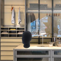 1PC Cabeza De Muñeco De Esponja Masculina Para Exhibición De Gorras Gafas Y Pelucas Soporte Estable Para Tienda De Moda Y Armario - details 7