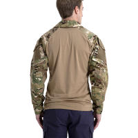 Camisa Táctica De Camuflaje Para Hombres Con Cuello En V De 1/4 De Zapata Manga Larga Uniforme De Combate Airsoft Transpirable Ligera De Secado Rápido Material Coton-Poliéster - details 3