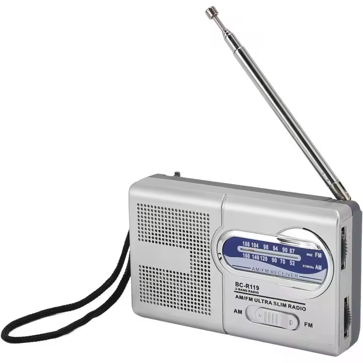 Radio portátil, radio de transistores AM FM con Alt Grande, radios de transistores que funcionan con Pilas - 1