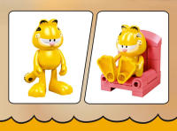 Bloques De Construcción Garfield Sentado En Un Sofá Con Figuras Miniatura Juego Educativo DIY Para Niños Escena Clásica De Anime - details 9