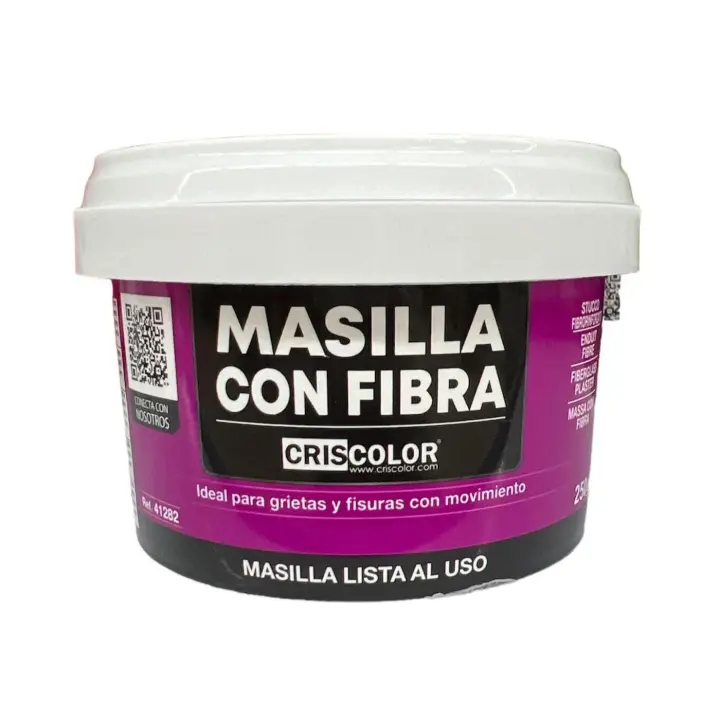 CRISCOLOR- Masilla con Fibra,  250g o 500g, Uso Exterior, ideal para grietas y fisuras de movimiento, exterior, calidad máxima, eficacia instantaneo - 1