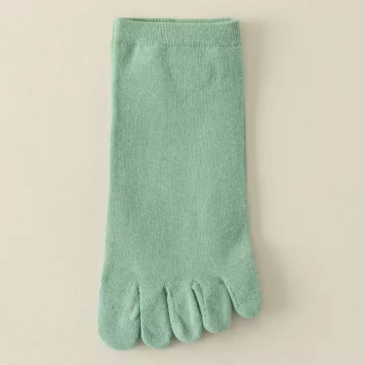 Calcetines De Mujer a Cinco Dedos 5 Pares Algodón De Alta Calidad Calcetines De Tobillo Para Yoga Y Deportes Con Dedos Separados - 1