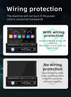 Reproductor De Radio Para Coche 1Din Pantalla Táctil Retráctil De 7 Pulgadas MP5 Con CarPlay Sin Fios Android Auto Mirror Link WiFi GPS - details 7