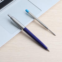 Set De 5 Bolígrafos De Punta Sferica Metálicos G2 Recargables Tinta Azul Para Escuela Y Oficina Herramientas De Papelería - details 6