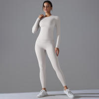 Conjunto De Yoga Deportivo Transpirable Y Estirable Con Control De La Panza Y Modelador Leggings De Glúteos Slimming Top Activo Para Gimnasio - details 5