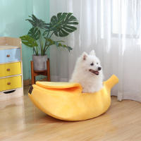 Cama Para Gato En Forma De Plátano Casa Cozy Y Divertida Manta Para Gatos Confortable Y Duradera Portátil Cesta Para Mascotas Almohadilla Para Perro Multicolor - details 6