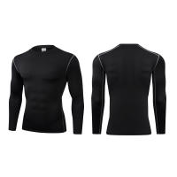 Camiseta Deportiva Para Hombres 2024 Con Mangas Largas Y Alta Elasticidad Secado Rápido Color Sólido Transpirable Ligera Protección Solar - details 4