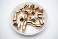 50pcs Trenzado De Cuero Con Cierre De Esferas Para Joyería DIY Tamaño De La Punta Del Cordón De 3-10mm Encabezado De Bola Para Creación De Collares - details 4