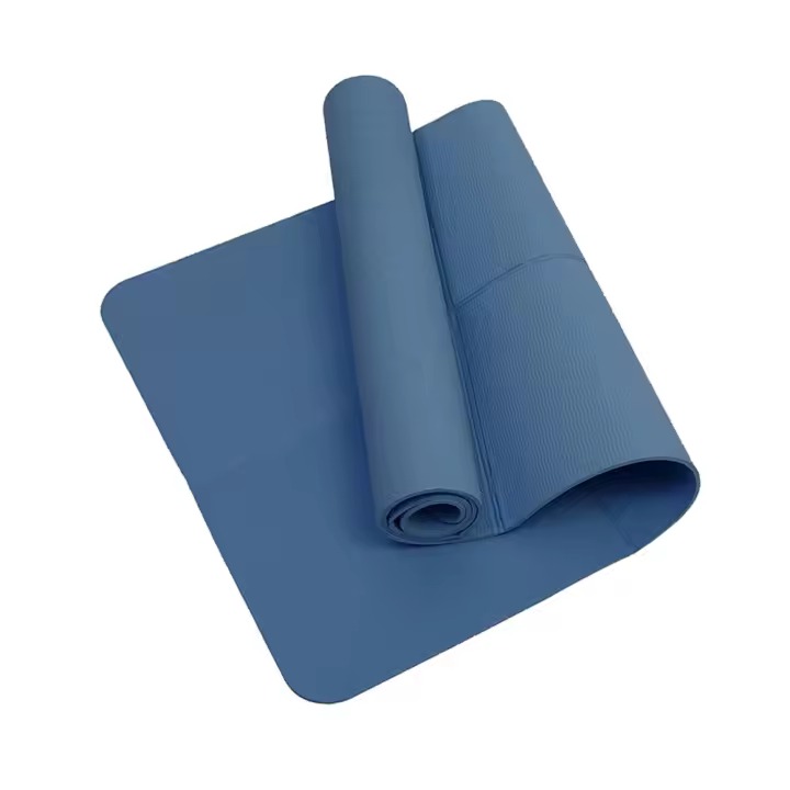 Alfombra De Yoga TPE Antideslizante Plegable Para Pilates Y Gimnasia Suave Absorbedora De Choques Fácil De Limpiar Equipamiento Deportivo - 1