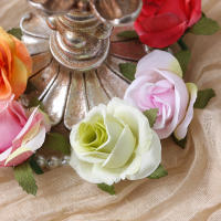 10/20/50Pcs Cabezas De Rosas Artificiales 4CM Flores Falsas Para Decoración De Hogar Boda DIY Guirnalda Regalo Accesorios - details 3