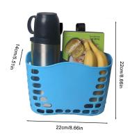 Cesta De Almacenamiento Para Bicicleta Infantil Organizador De Manillar Para Ciclismo Con Gancho Para Patineta Material Plástico - details 10