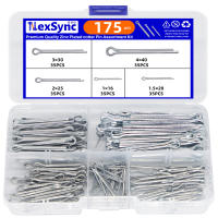 175Pcs Tornillos De Split Platinados De Zinc Tamaños Variados Caja Dura De Acero Fuerte Y Resistente Para Metalworking - details 0