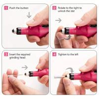Kit Profesional De Esmeriladora Eléctrica USB Para Uñas Con Lámpara LED UV Y Secador De Manicura Gel Acrílico Set De Inicio - details 3