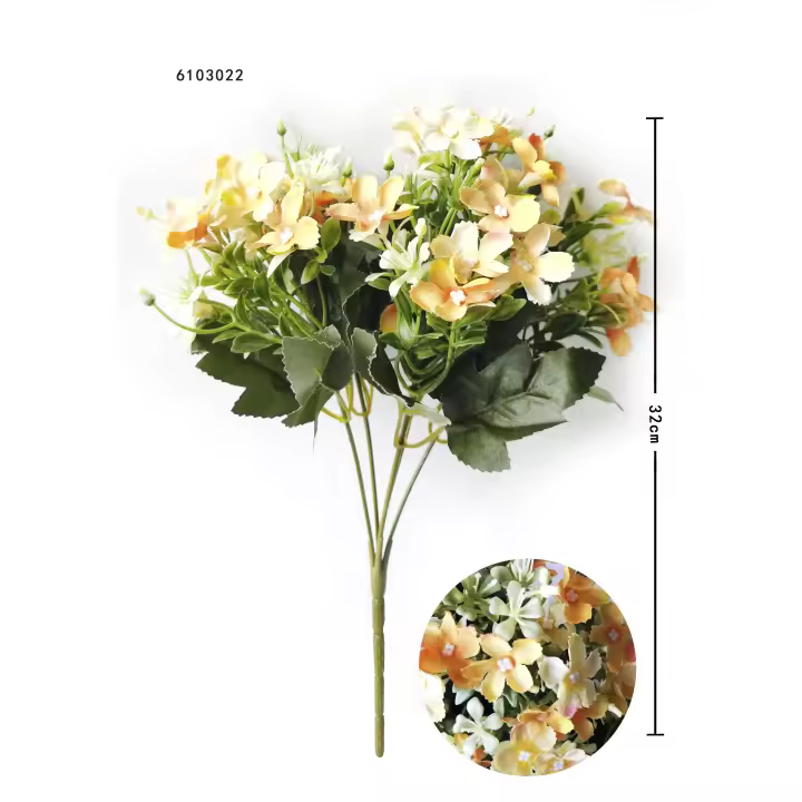 Poenia Arte Floral - Ramo de Flores 32CM 4PCS - Alta Calidad - 1