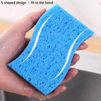 Paño De Limpieza Tríptico De Esponja Y Algodón De Madera Para Cocina Limpieza De Platos Y Ollas Herramienta De Limpieza Ambientalmente Amigable - details 8