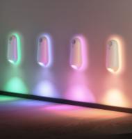 Lámpara De Noche LED Recargable USB Con Sensor De Movimiento - 8 Colores Para Decoración De Baño Fácil Instalación Y Cambio De Color - details 0