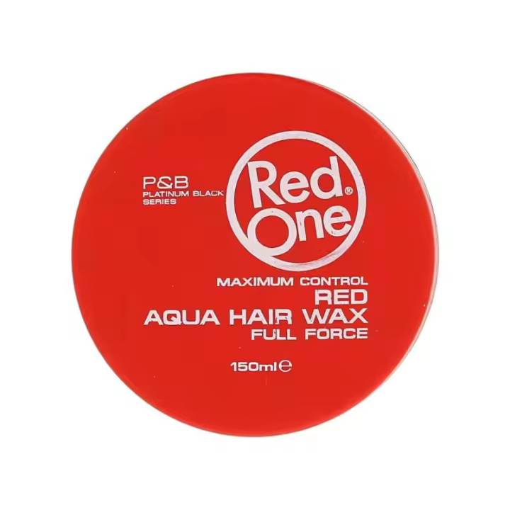 Cera para el cabello RedOne AquaHair Roja de 150ML con agarre máximo para peinados duraderos y cabello rizado y grueso. - 1