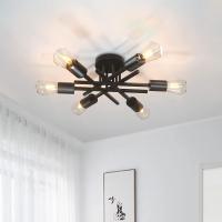 Modern Sputnik Ceilin Ganchero Nordic Semi Montaje En Pared Lámpara Vintage Decoración De Hogar Luz Iluminación Fijación LED - details 8