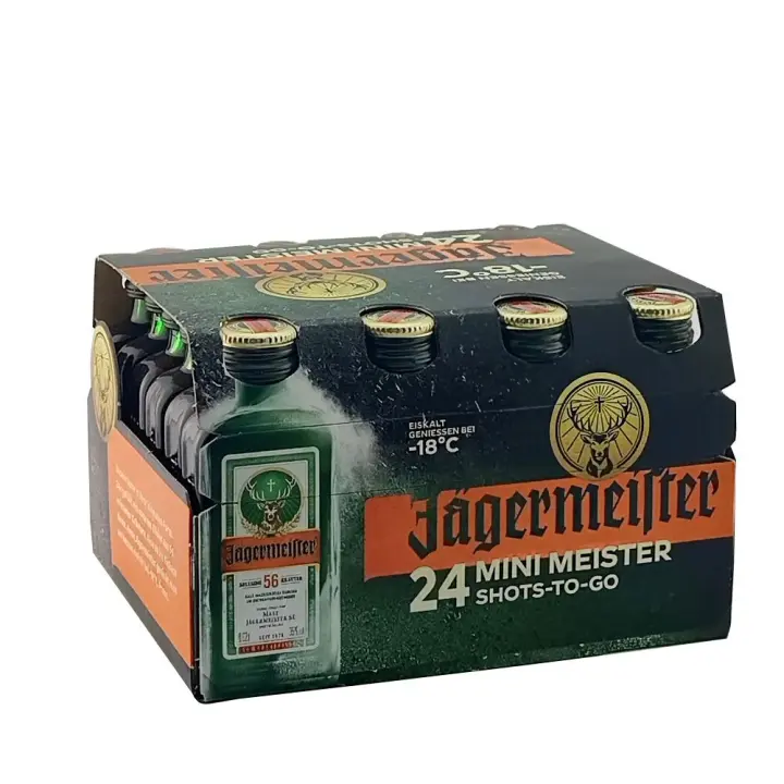Pack de 24 Mini Botellitas Licor Jagermeister 2Cl - 1