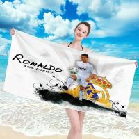 Toalla De Playa Cristiano Ronaldo Para Baño Y Sauna Toalla Grande Para Secado De Cabello Accesorios De Baño Hechos a Mano De Poliéster Y Algodón - details 3