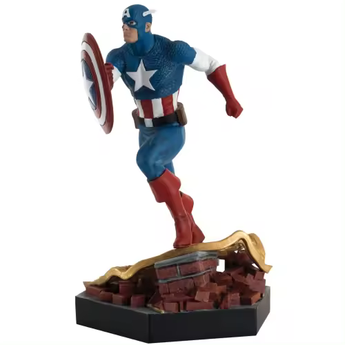 FIGURA CAPITÁN AMÉRICA POSE DE BATALLA ESCALA 1:18 - 1