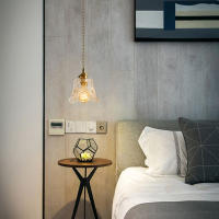 Lámpara Colgante De Vidrio Vintage Con Estilo Nórdico Para Dormitorio Y Restaurante 3 Estilos Decoración De Pared Lámpara De Mesa - details 1