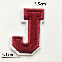1PC Parche Bordado De Alfabeto Inglés Rojo A-Z Aplicación Para Ropa Bolsos Chaquetas Decoración De Iraón DIY Manualidades - details 10