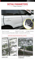 BLALION Sellado De Puerta De Coche 10m Protector De Borde Guardia Universal Para Automóviles Sellado De Resina Antipolvo Aislante De Ruido PVC+Acero - details 0