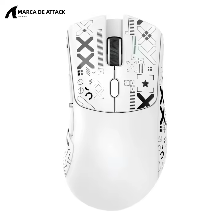 Ratón De Juego Inalámbrico Attack Shark R1 X11 Con Sensor PAW3311 18K DPI Tri-Modo Bluetooth/2.4GHz/Wireado Ligero Macro Para Gaming - 1
