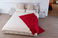 NEW & Almeritex 2000 Colcha Multiusos Sofa, Manta Foulard, Plaid para Cama, Cubresofa Cubrecama Rojo - details 3