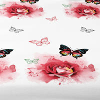 Edredón De Cama Con Estampado De Flores Y Mariposas Para Hombres Y Mujeres Estilo Sencillo Y Moda Para Todas Las Estaciones Material Poliéster 100% - details 6