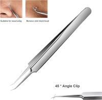 Tweezers Para Puntos Negros Extractor De Acné Herramienta Profesional De Acero Inoxidable Para Eliminar Espinillas Y Blemisiones De La Piel - details 2