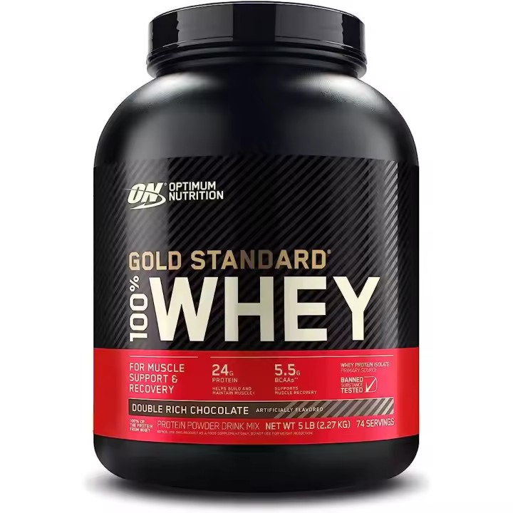 Optimum Nutrition - 100% Whey Gold Standard - 2,27 kgs - Double Rich Chocolate - 1