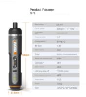 WORX WX242 Mini Destornillador Eléctrico Recargable Con Set De 30 Piezas Herramientas De Perforación Inteligentes Y LED Para Bricolaje - details 11