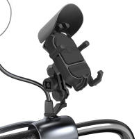 Soporte De Navegación Para Móvil De Motocicleta Absorbedor De Choques Y Antivibración Compatible Con La Mayoría De Los Dispositivos Aluminio + PC Rotación De 360 Grados Resistente Al Viento Y Agua - details 10