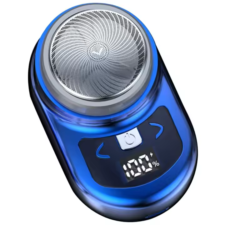 Afeitadora Eléctrica Portátil Mini para Hombres con Pantalla LCD Recargable para Viajes y Uso Doméstico Afeitadora de Barba - 1