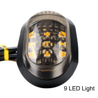 Par De Señales De Giro Para Motocicleta 12V Con 9 LEDs Luz Amarilla Indicadores De Señalización Con Interruptor Piranha - details 5
