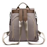 Mochila De Mujer Casual Sencilla De Color Sólido Bolso Escolar De Moda Gran Capacidad Adecuado Para Viajes Mochila De Hombro Para Dama Negro Caqui - details 20