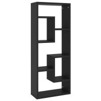 vidaXL Estantería de pared contrachapada 36x16x90 cm Blanco, Negro, Roble Sonoma Mueble Almacenaje Estantería para Oficina, Estudio, Dormitorio Estantería/Librería/ mueble de Almacenamiento - details 6