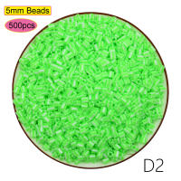 Perler Fuse Bolas De Fusión 5mm 500pcs Hama Juguete Educativo Para Niños Y Niñas DIY Pegboards Rompecabezas Inteligencia Educativa Craft De Pixels Juguetes Cilindros - details 1