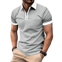 Camisa Polo De Verano Para Hombre Con Cierre Y Manga Corta Transpirable Y Ligera Estilo Casual Streetwear Top Para Jogger - details 6