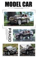 Modelo De Coche De Escala 1:24 TOYOTA Land Cruiser Prado Deportivo SUV De Aleación Con Retroceso Pull Back Luz Y Sonido Regalos Para Niños Colección A174 - details 14