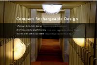 Lámpara De Mesa Recargable USB 3D Madera Plegable LED Luz Nocturna De Libro Con 3 / 5 Colores De Iluminación Decoración Para Dormitorio Y Sala De Estar - details 1
