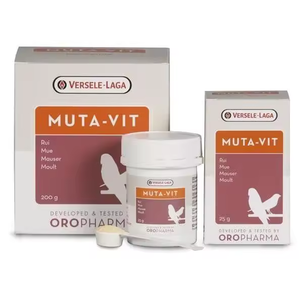 Muta-Vit Versele-Laga Complejo Vitamínico para Muda de Aves 200 Gr en Polvo - 1