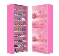 Zapatero con cubierta de tela, estantes Organizadores de calzado de 6 - 10 niveles, amario estante organizador de zapatos, PARA 9 -27PARES ZAPATOS con dubujo - details 4