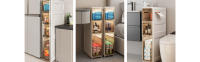 Organizador de Baño. Mueble Auxiliar de Baño con Ruedas y Cajones. Gabinete de Almacenamiento Estrecho. Armario Lateral Impermeable para Toallas de Baño. Armario Auxiliar de Baño. Cajonera Móvil. - details 2