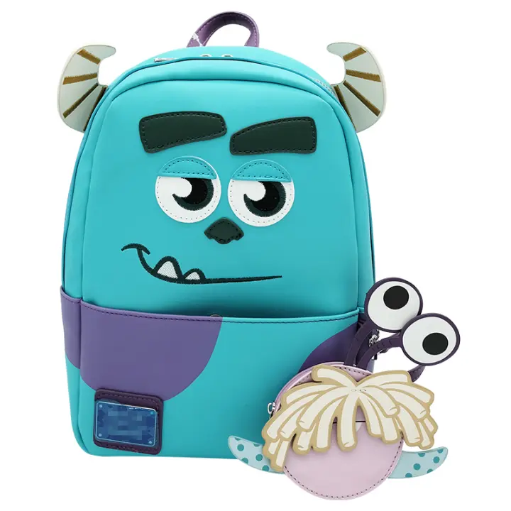 Mochila Loungefly Disney Monster Sullivan Mini PU De Cuero Para Hombre Y Mujer Bolsa De Moda Para Outdoor Y Escuela Regalo De Cumpleaños - 1