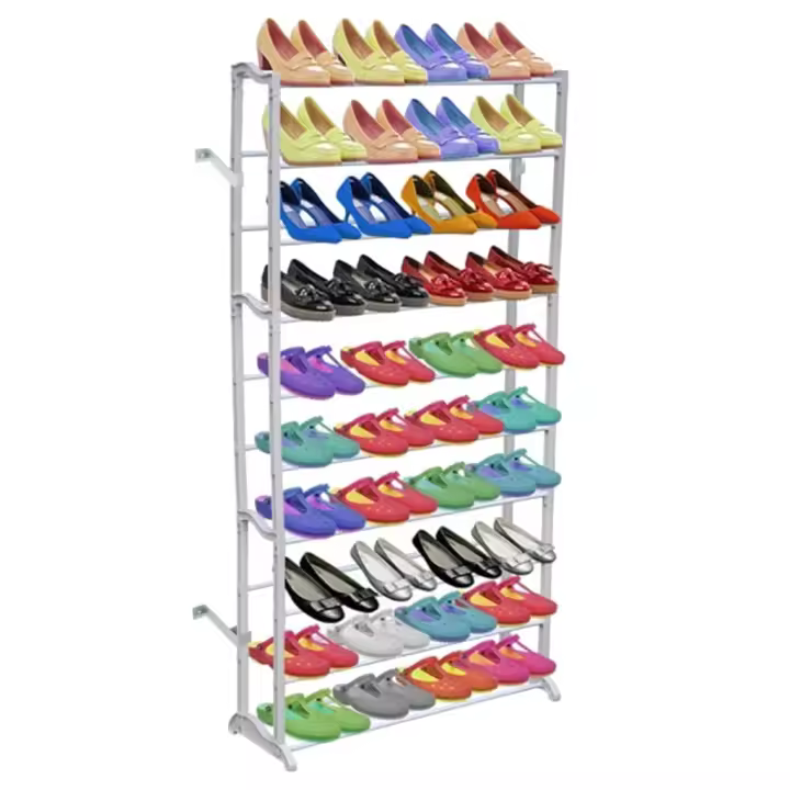 vidaXL Estante para Zapatos Zapatero para 40 Pares de Zapatos Blanco  Capacidad 1 unidad, 2 unidades - 1