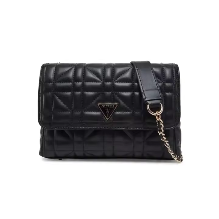 Bolso bandolera Guess Edita Convertible negro de mujer - 1