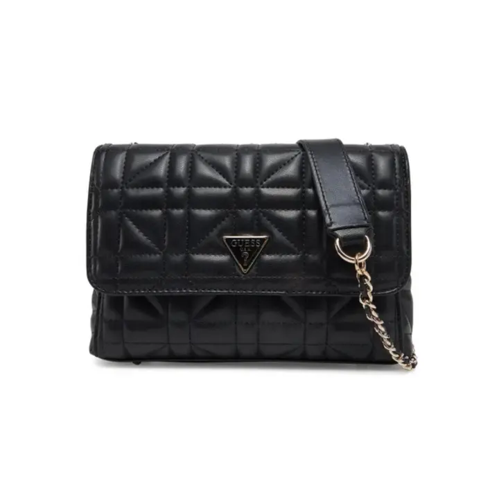 Bolso bandolera Guess Edita Convertible negro de mujer - 1